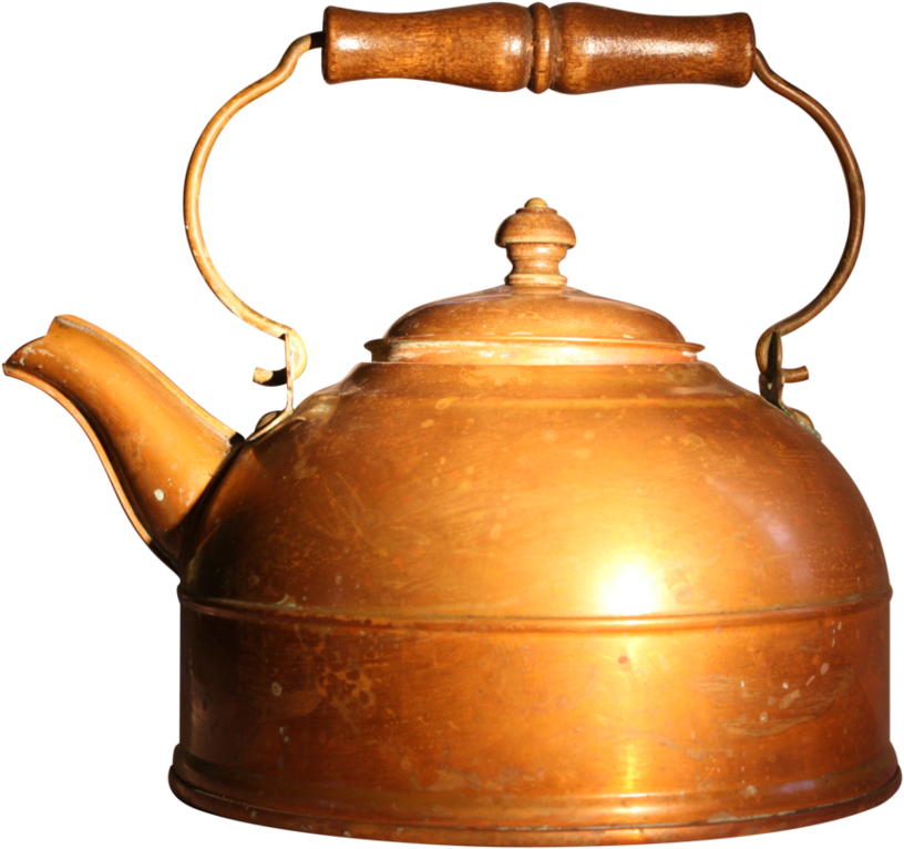 Vintage Copper Teapot PNG