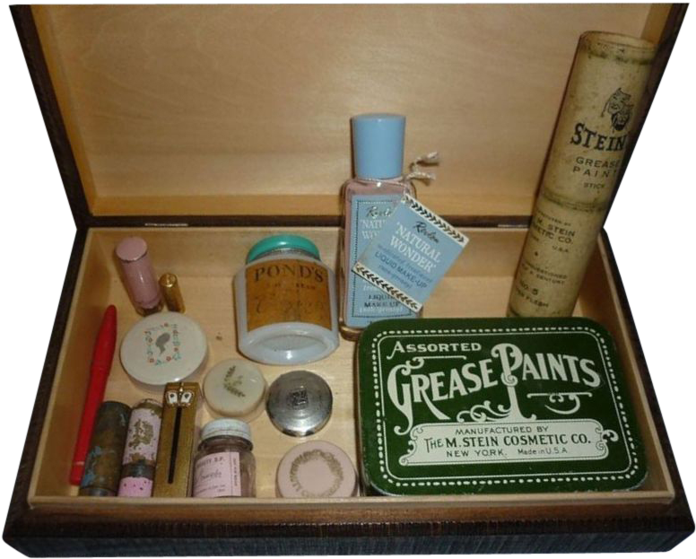 Vintage Cosmetic Collection PNG