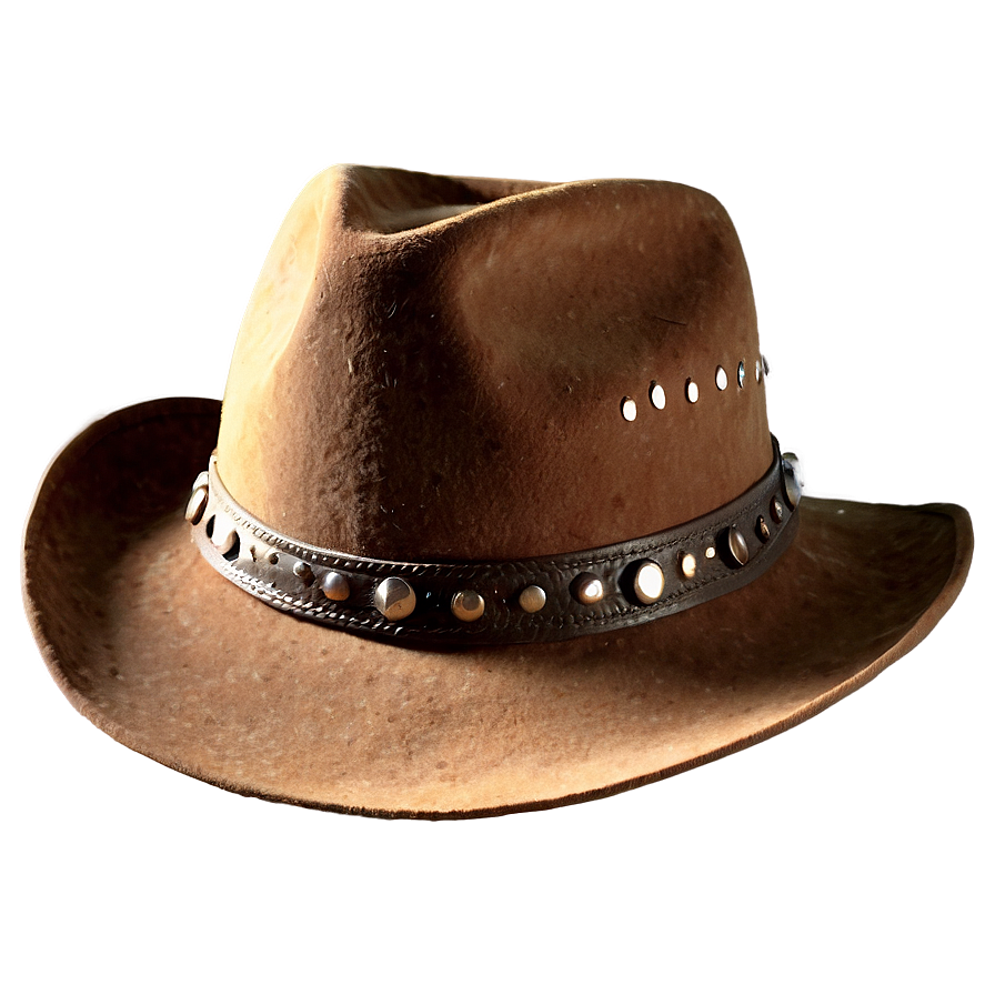 Vintage Cowboy Hat With Transparent Background Png 05262024 PNG