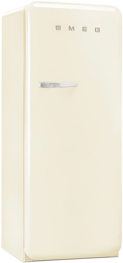 Vintage Cream Single Door Refrigerator S M E G PNG