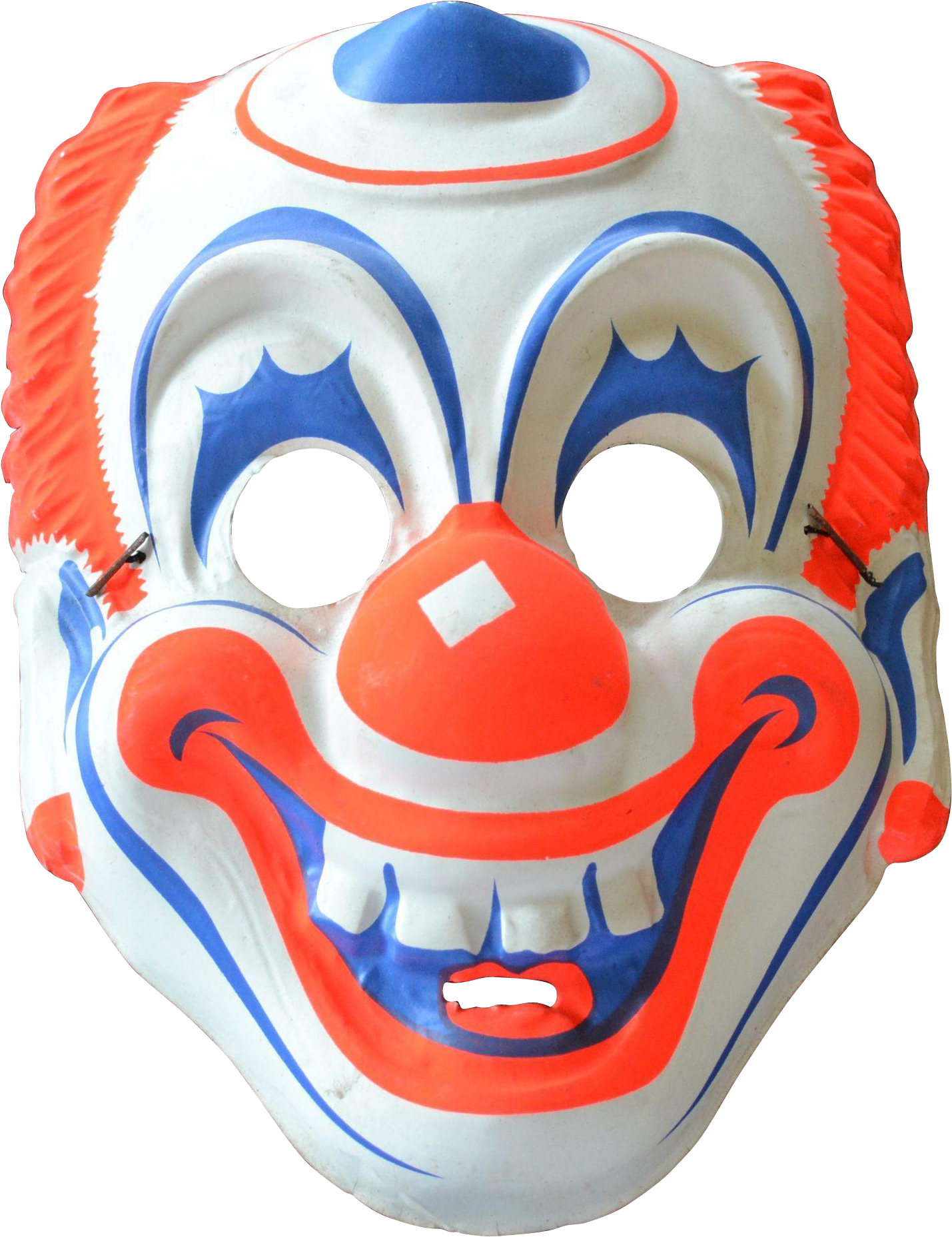 Vintage Creepy Clown Mask PNG