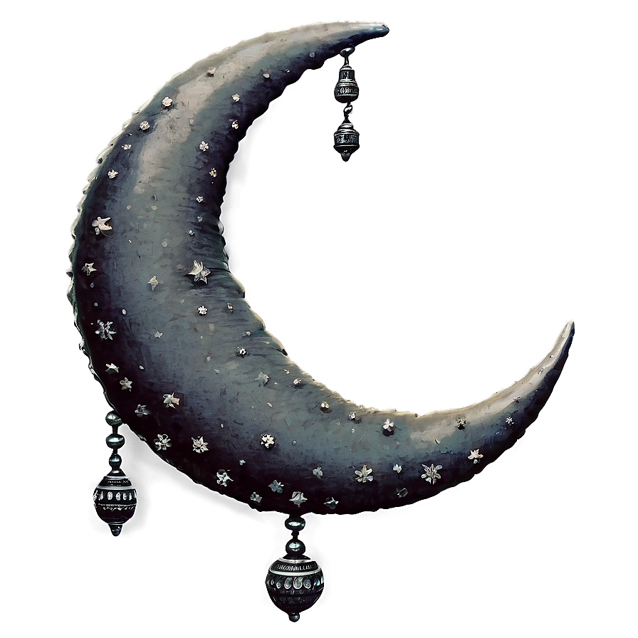 Download Vintage Crescent Moon Png 96 | Wallpapers.com