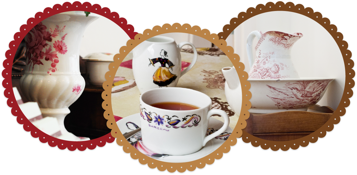Vintage Crockery Collection PNG