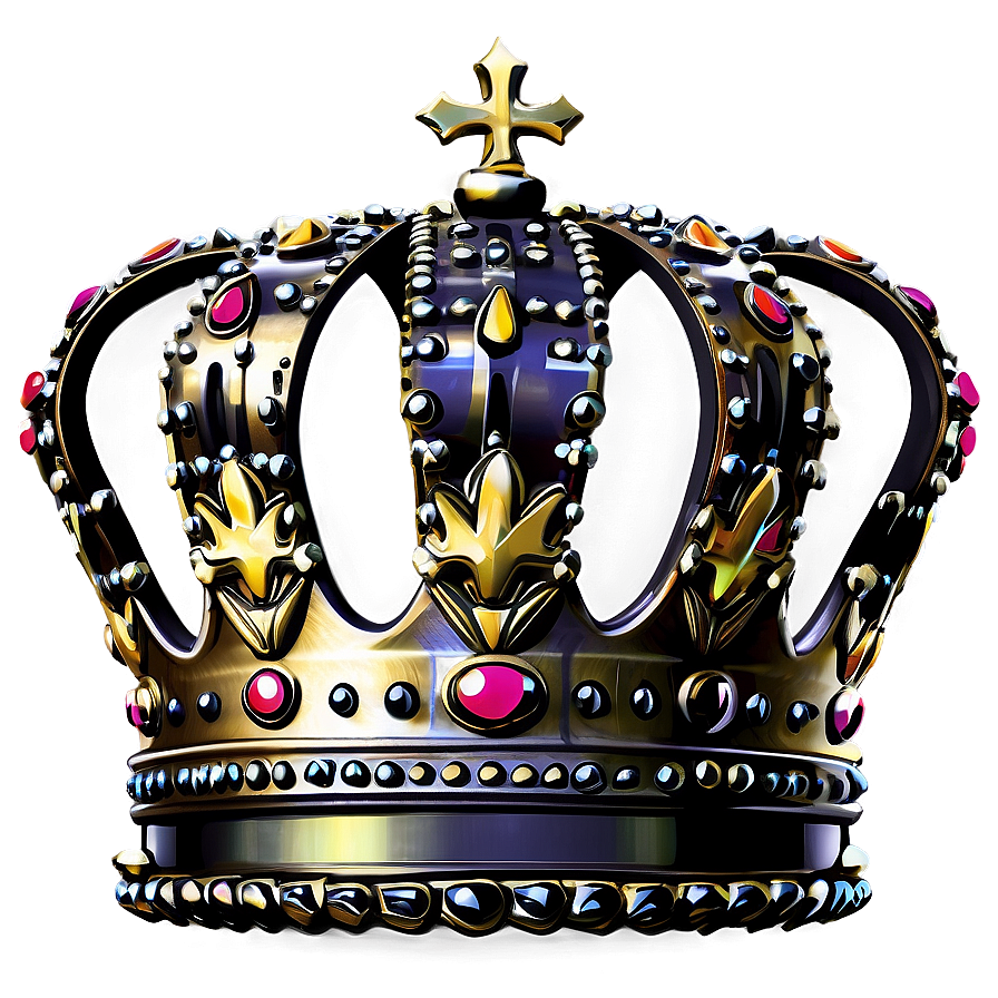 Vintage Crown Artwork Png Mes3 PNG