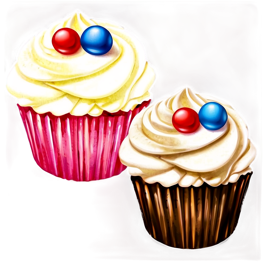 Vintage Cupcake Png Tem PNG