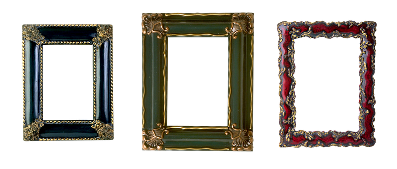 Vintage Decorative Picture Frames PNG