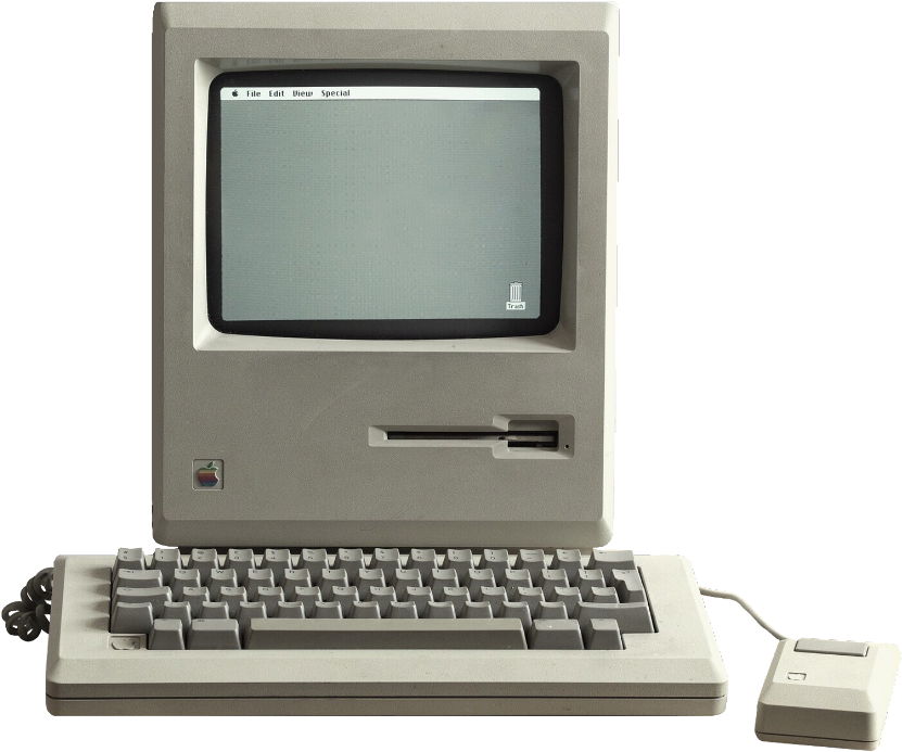 Vintage Desktop Computer PNG