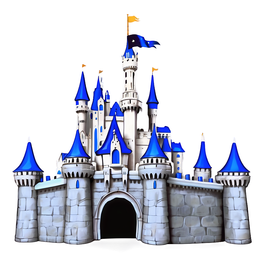 Download Vintage Disney Castle Sketch Png Hfn | Wallpapers.com