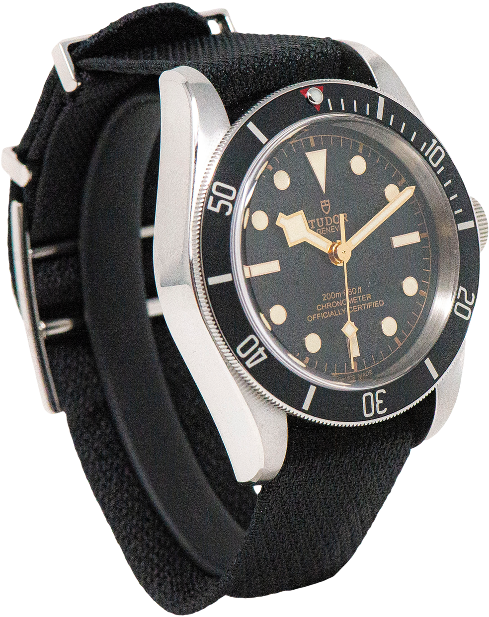 Vintage Diver Watch Black Background PNG