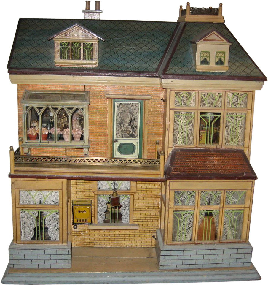 Download Vintage Dollhouse Exterior | Wallpapers.com