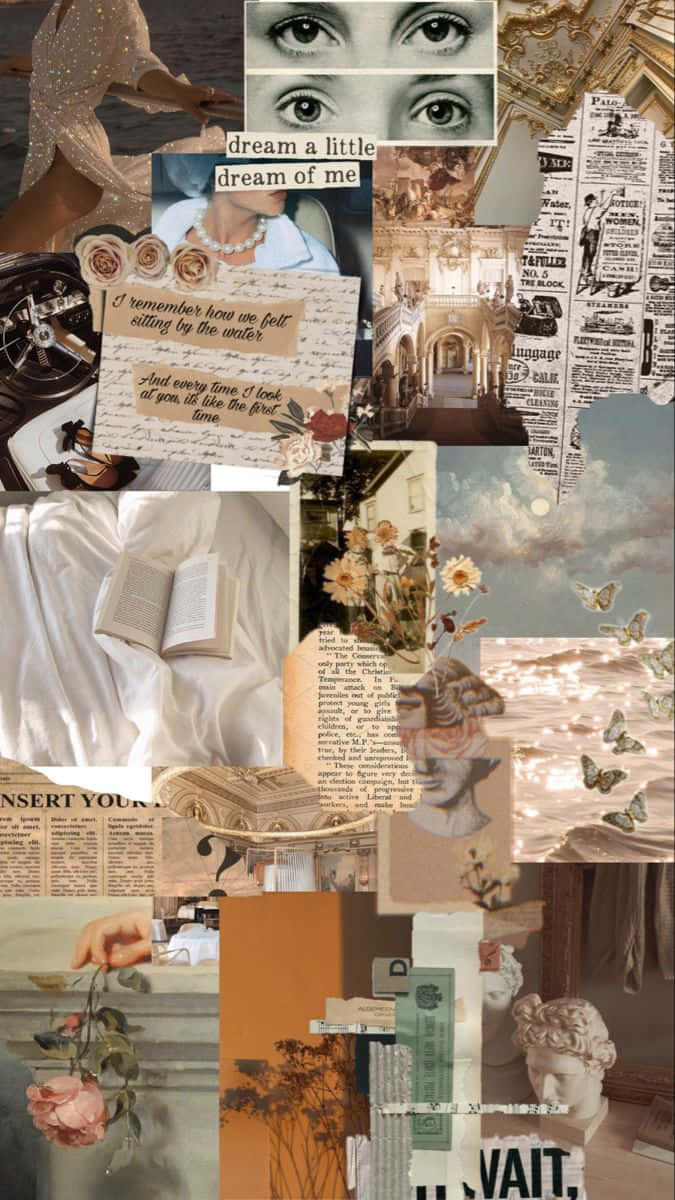 Vintage_ Dream_ Collage_ Aesthetic.jpg Wallpaper