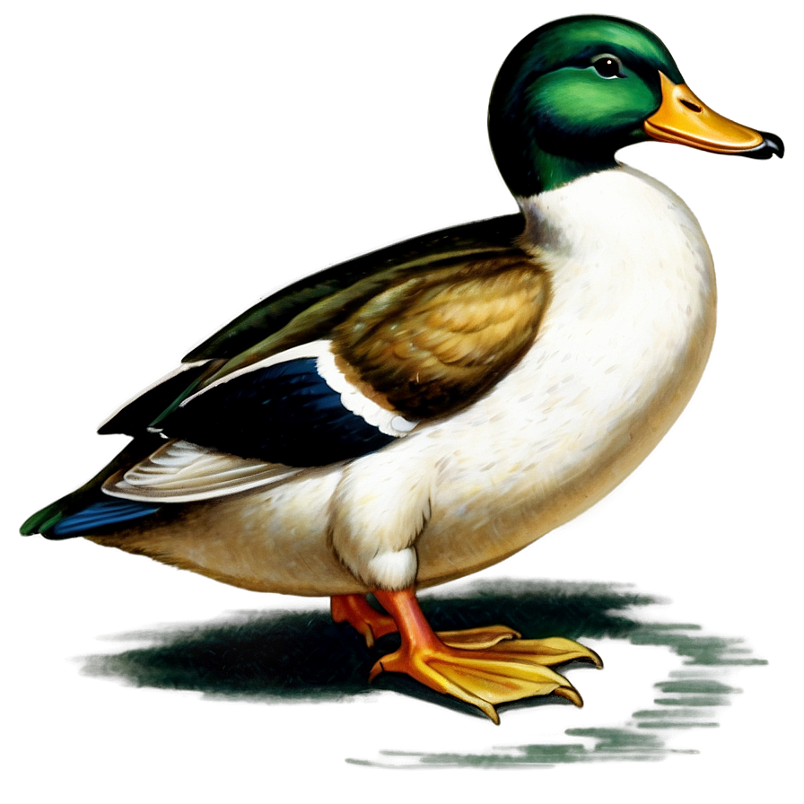 Download Vintage Duck Illustration Png 98 | Wallpapers.com