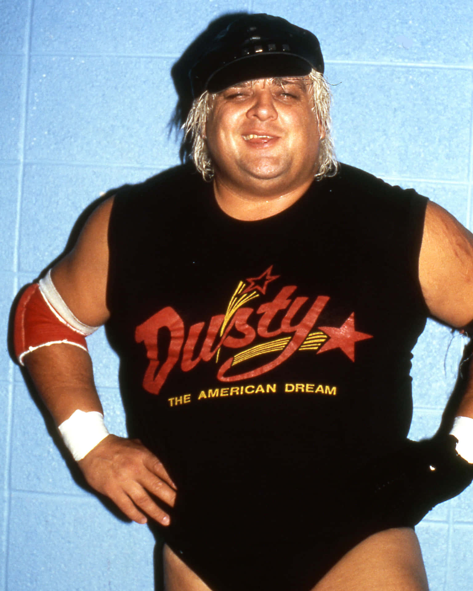 Vintage Dusty Rhodes Wrestler Portrait Wallpaper