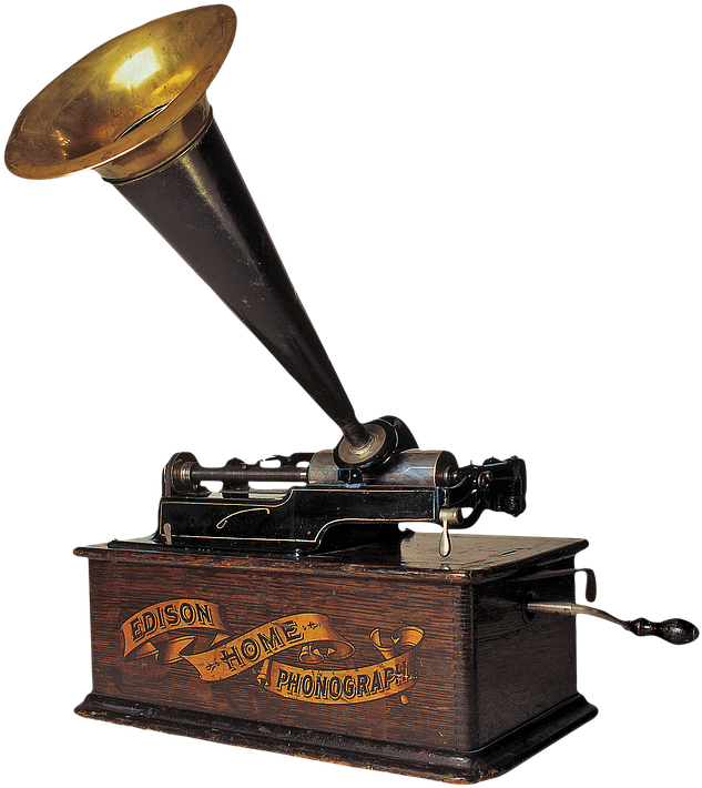 Vintage Edison Home Phonograph.png PNG