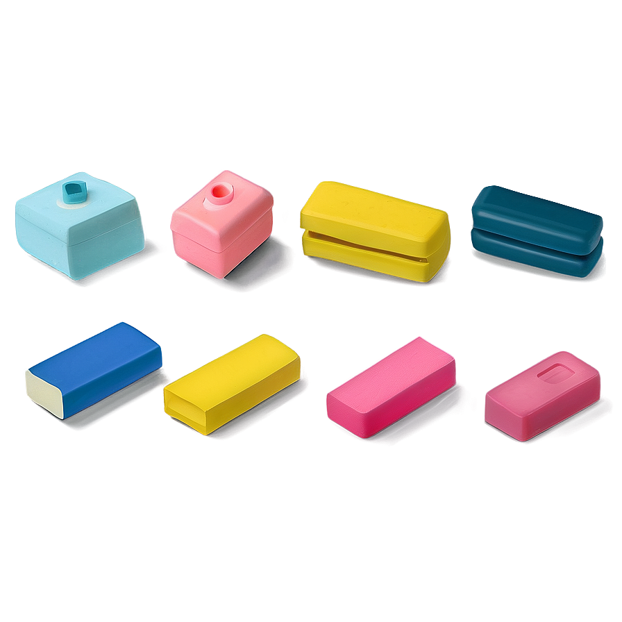 Vintage Eraser Collection Png Ygc89 PNG