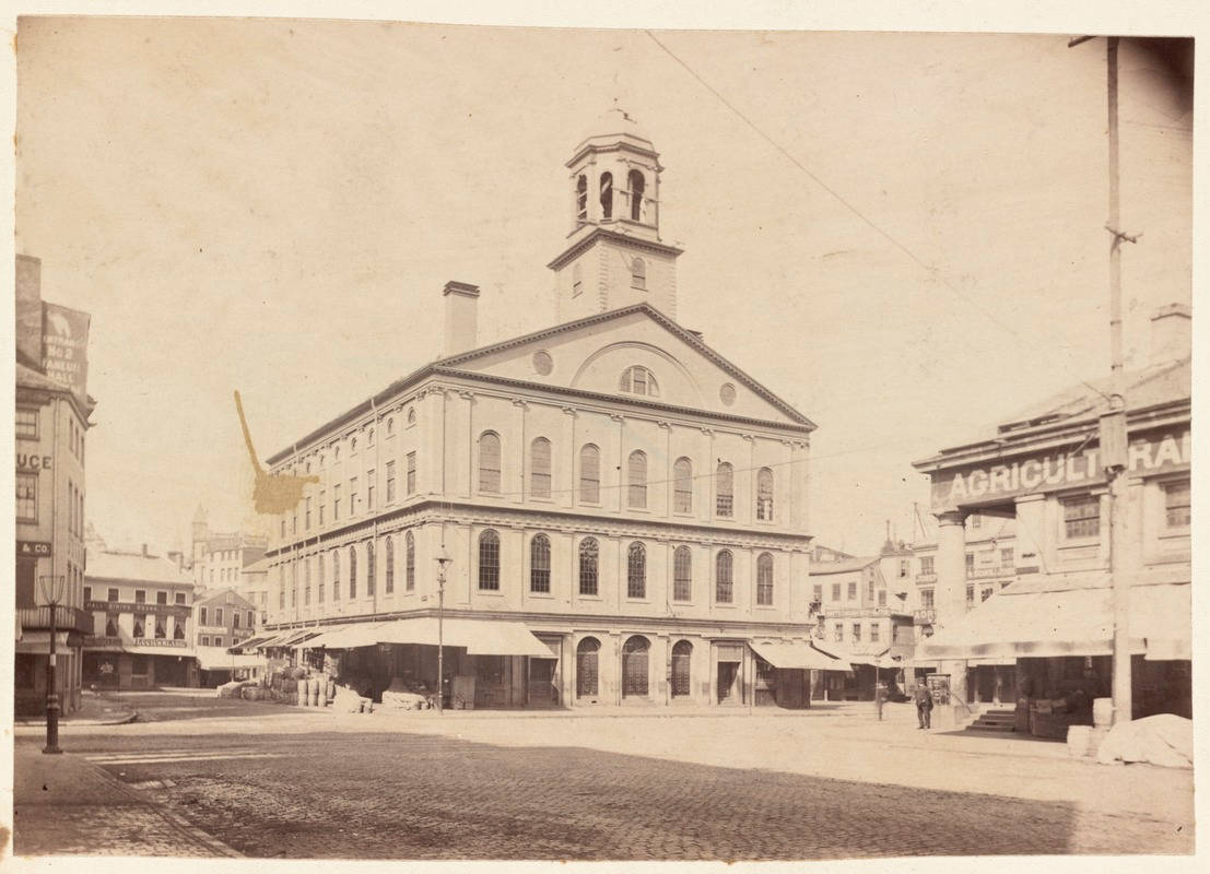 Vintage Faneuil Hall Photo Wallpaper