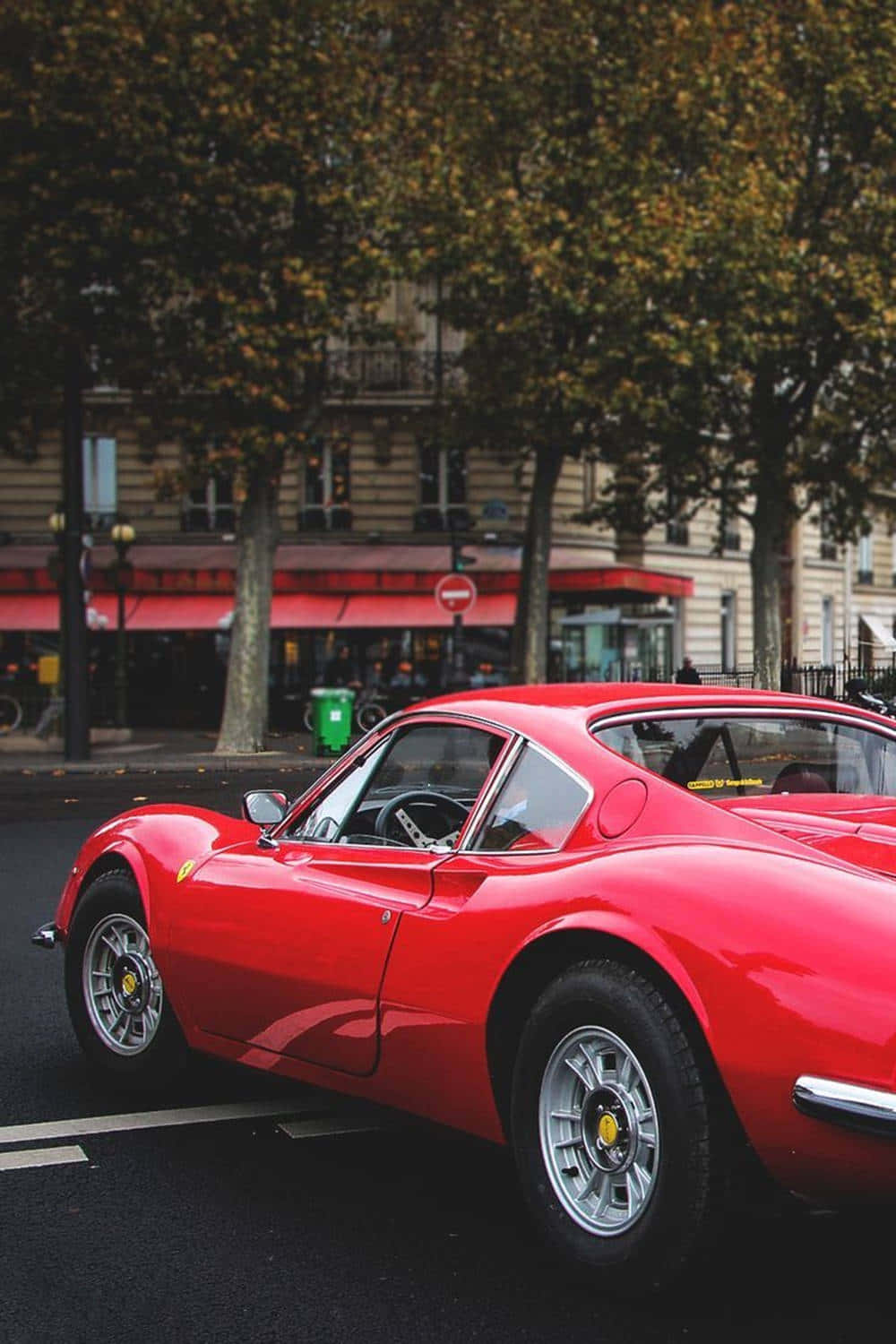 "A beautiful vintage Ferrari cruising along a sunny day." Wallpaper