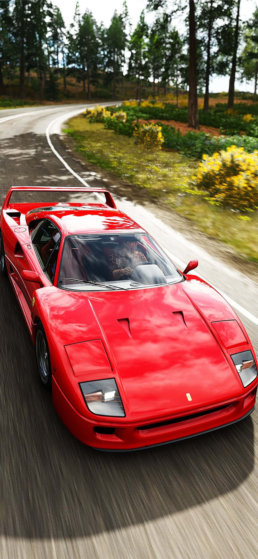 Kraften og elegance af en vintage Ferrari Wallpaper