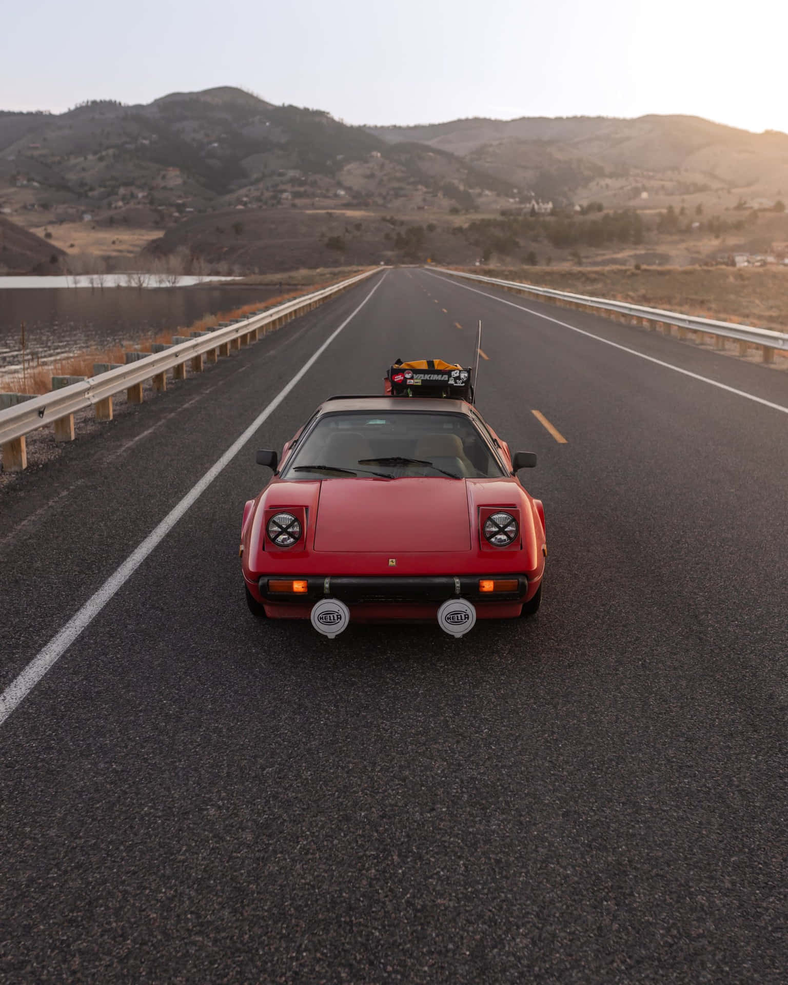"Vintage Ferrari – A Timeless Classic" Wallpaper