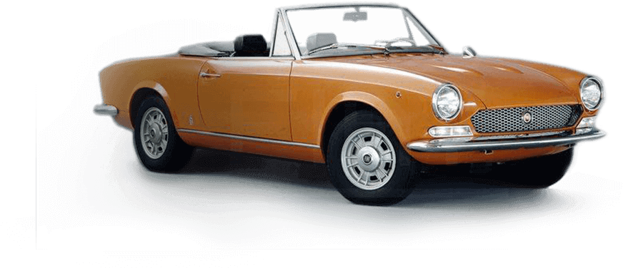 Vintage Fiat124 Spider Convertible PNG