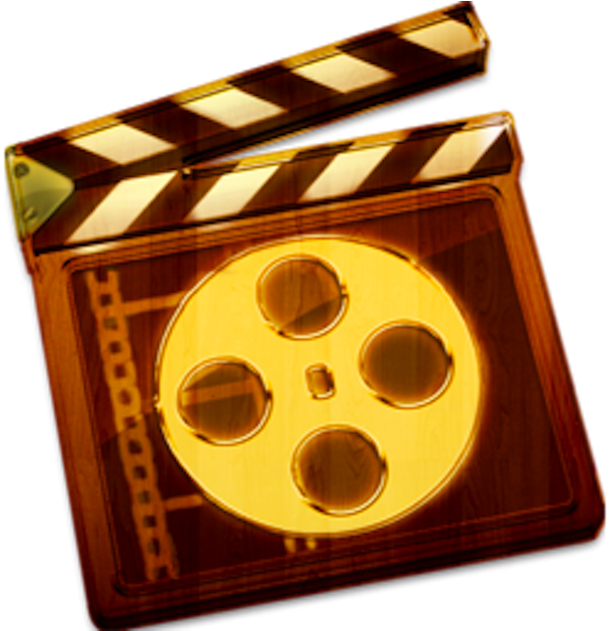 Vintage Film Clapperboard Icon PNG