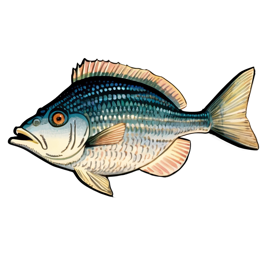 Vintage Fish Drawing Png Ipx PNG