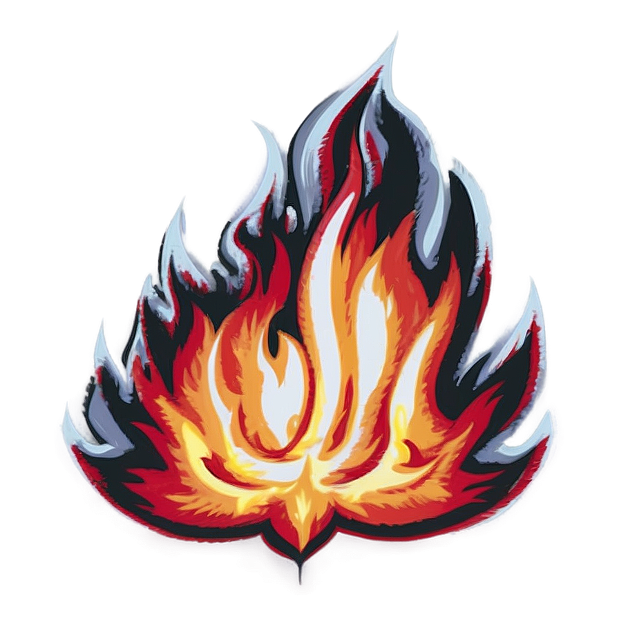 Download Vintage Flames Illustration Png 05042024 | Wallpapers.com