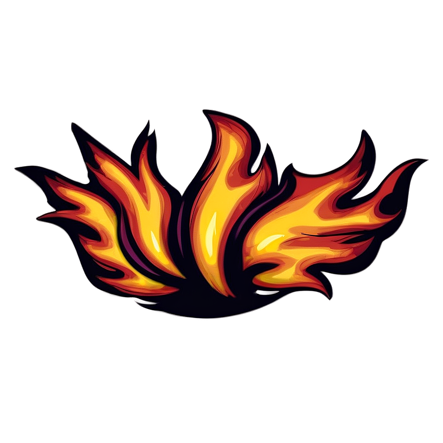 Download Vintage Flames Illustration Png 05042024 | Wallpapers.com