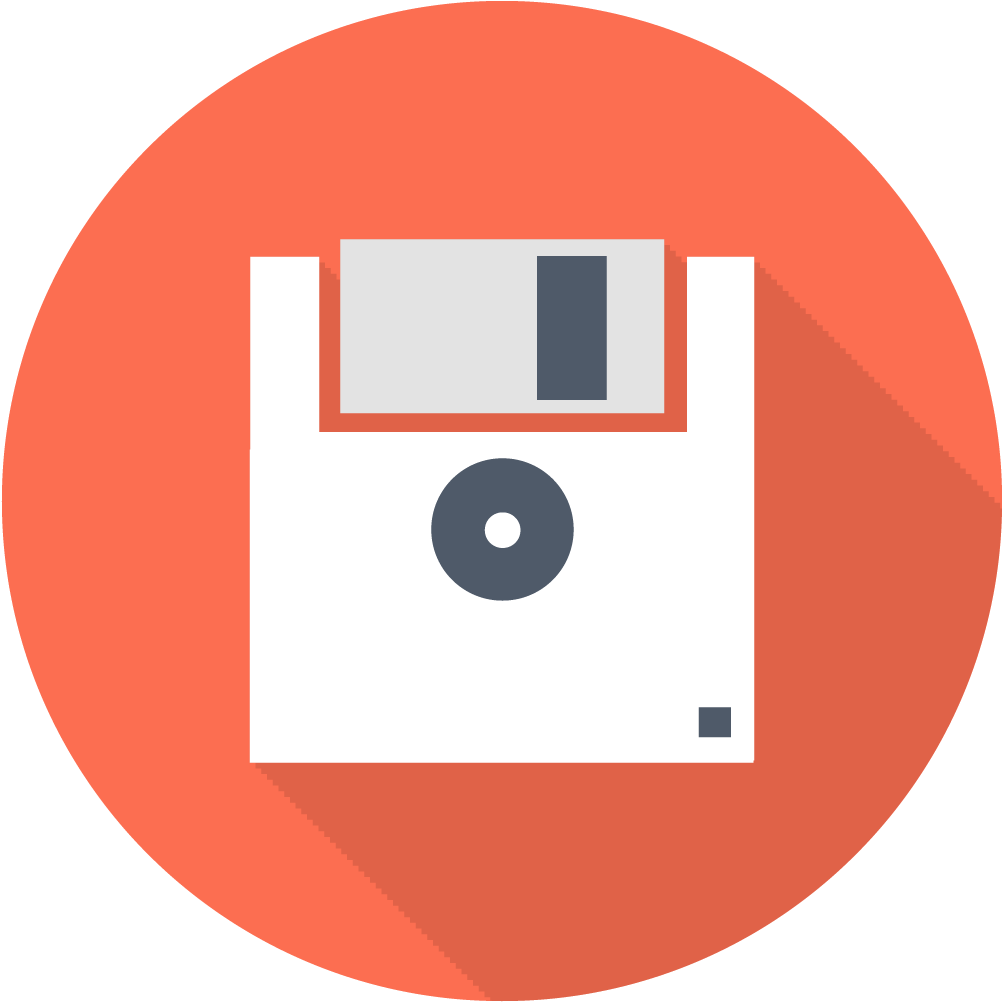 Vintage Floppy Disk Icon PNG