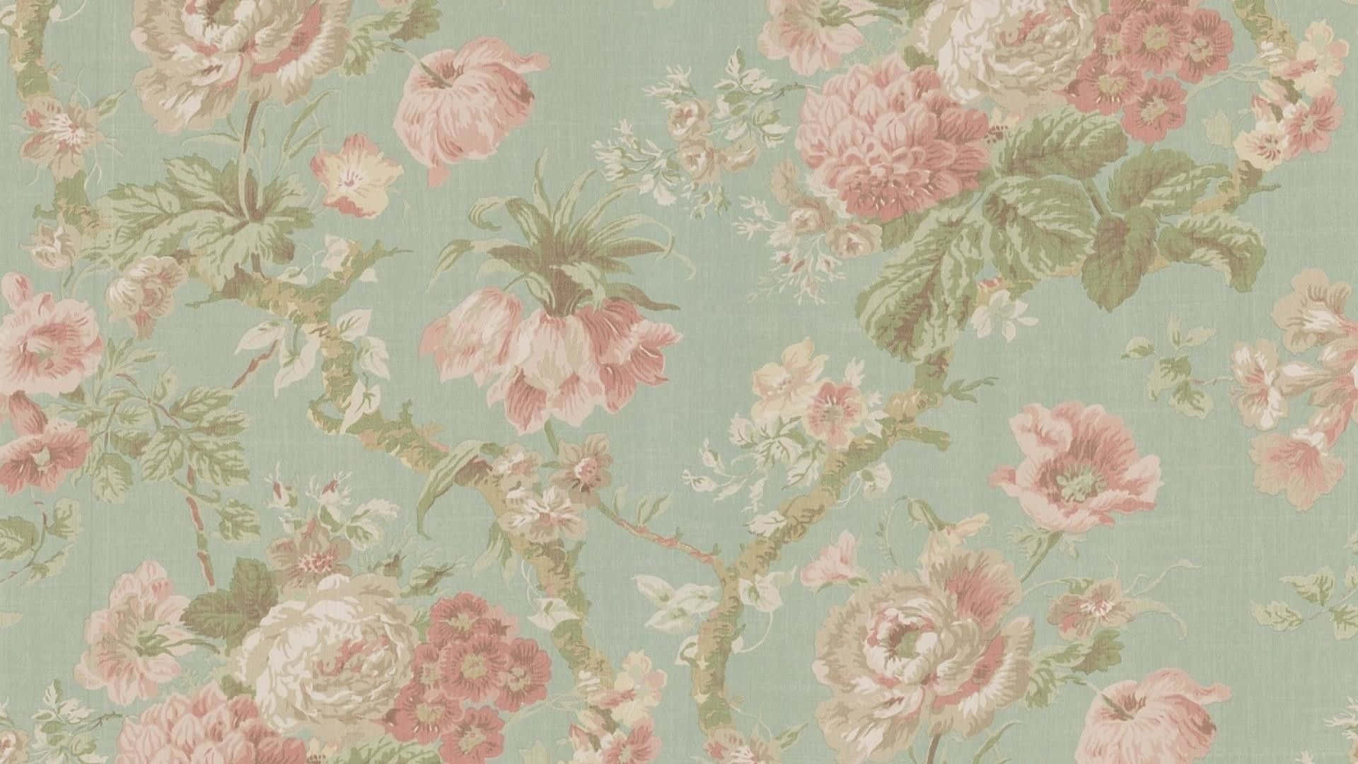 Image  Elegant Vintage Floral Background
