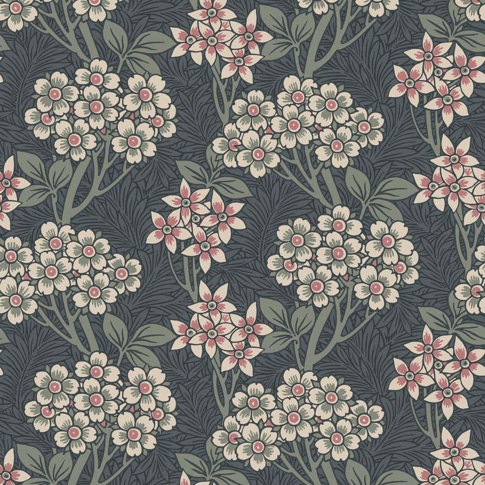 Design De Motif Floral Vintage Fond d'écran