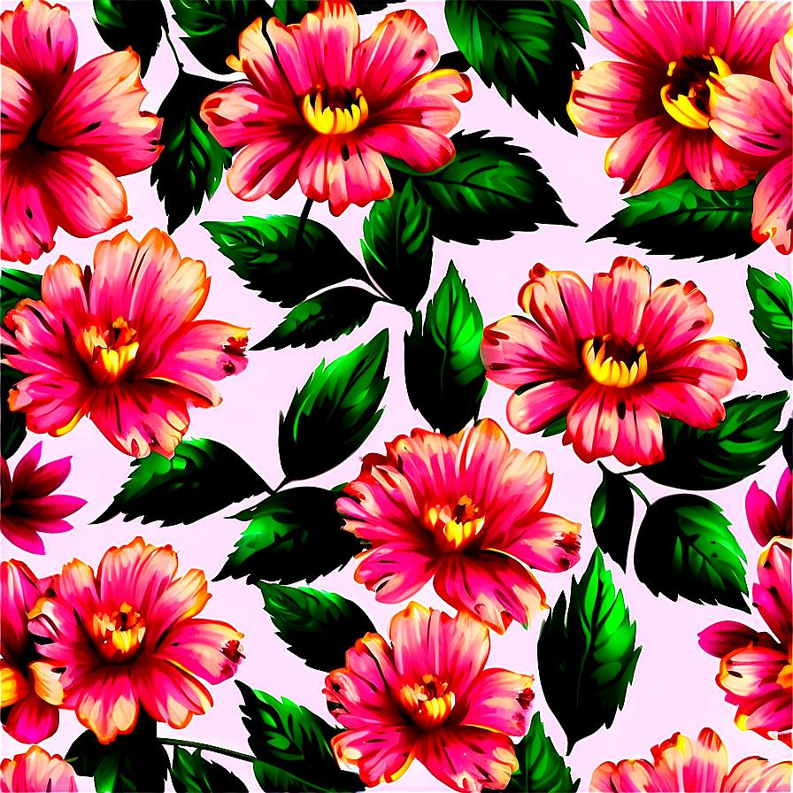 Vintage Floral Pattern Png 15 PNG