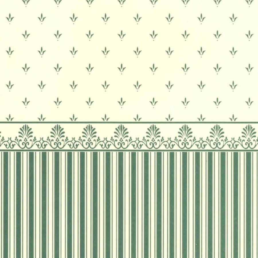 Vintage Floral Stripe Wallpaper Pattern Wallpaper