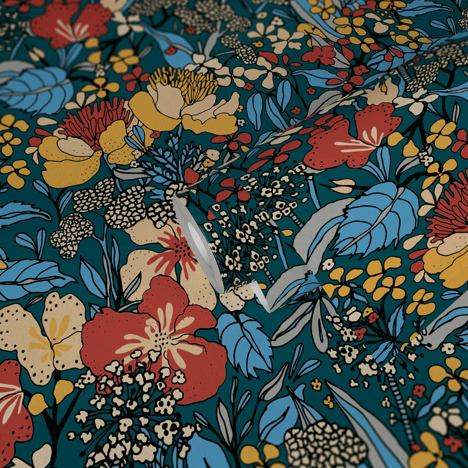 Vintage Floral Wallpaper Design Wallpaper