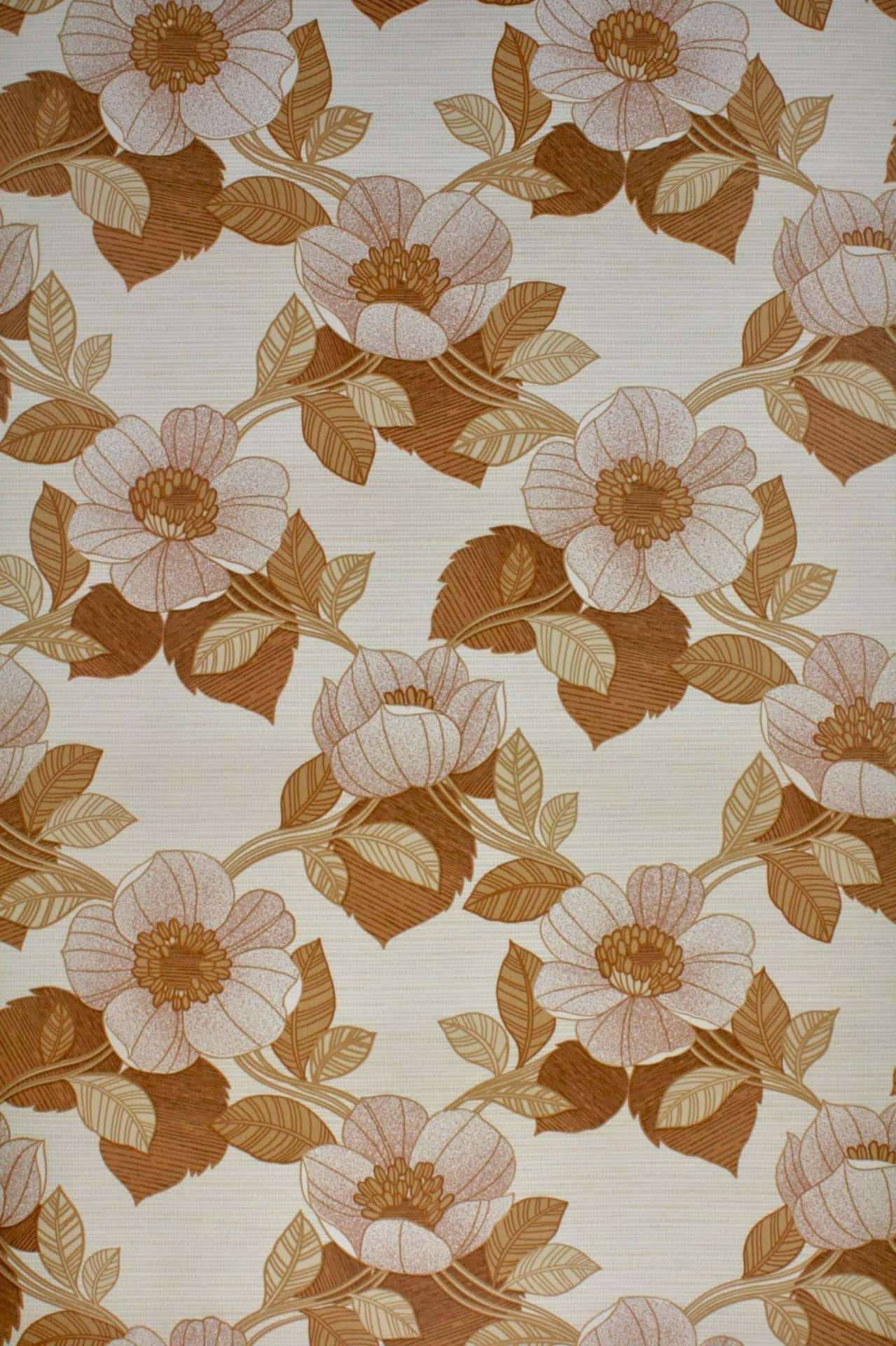 Motif De Papier Peint Floral Vintage Fond d'écran