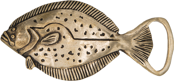 Vintage Flounder Fish Brooch Pin PNG