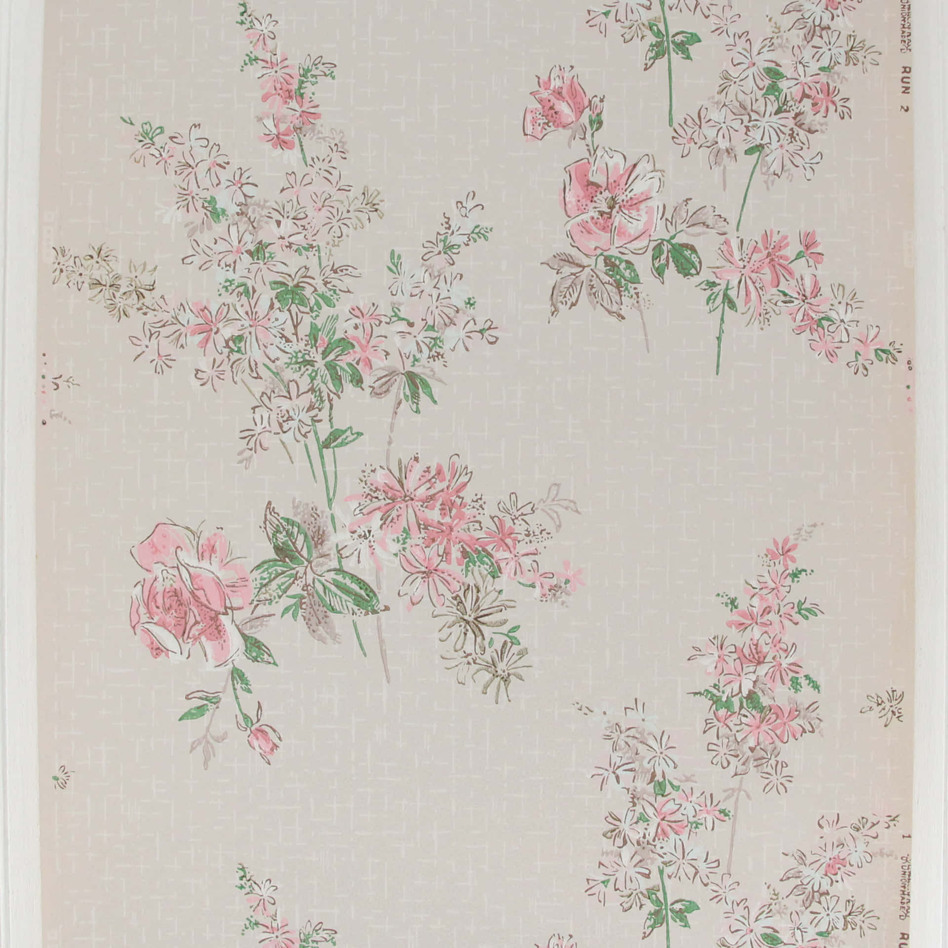 A Blooming Vintage Flower Wallpaper
