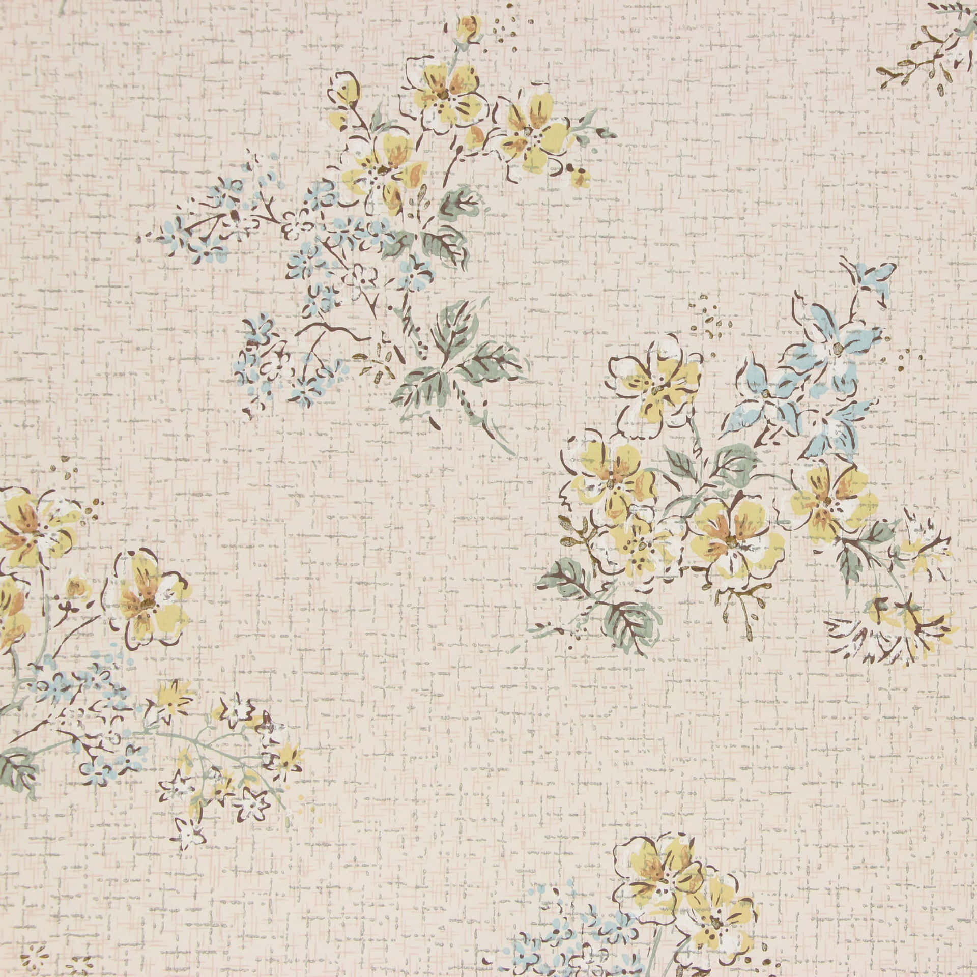 A Delicate Vintage Flower Wallpaper