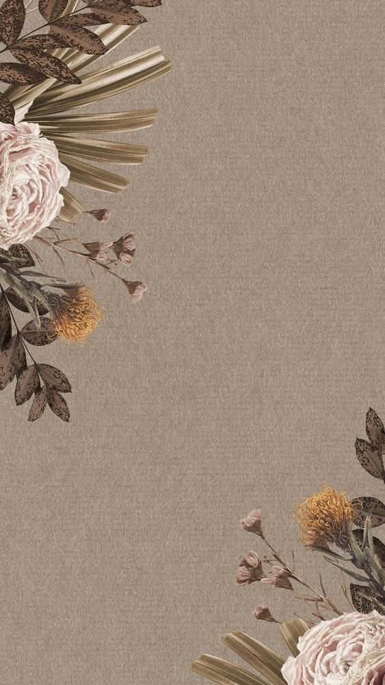 Feiernsie Den Vintage Eleganz Mit Diesem Leuchtenden Blumenstrauß Wallpaper