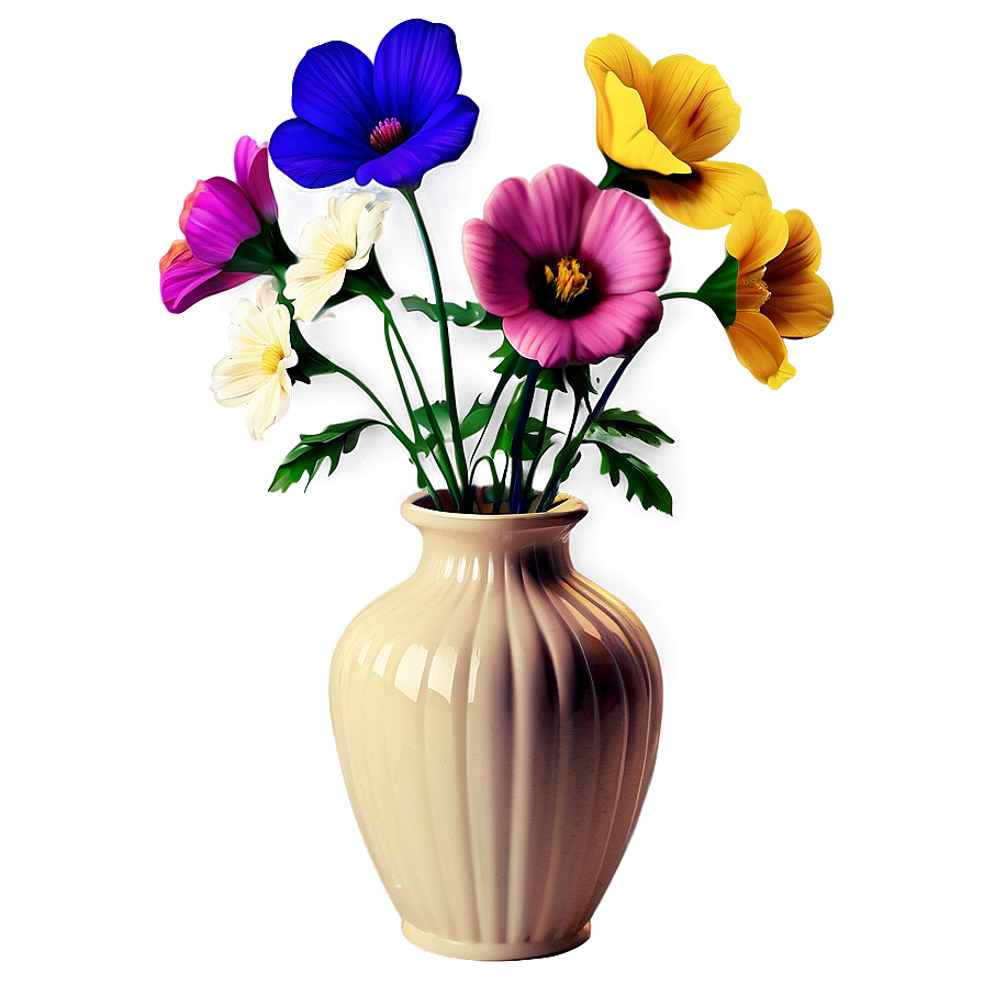 Vintage Flower Vase Collection Png Xlp83 PNG