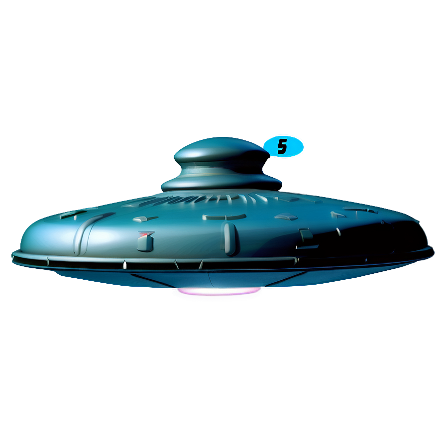 Vintage Flying Saucer Design Png Fnl PNG