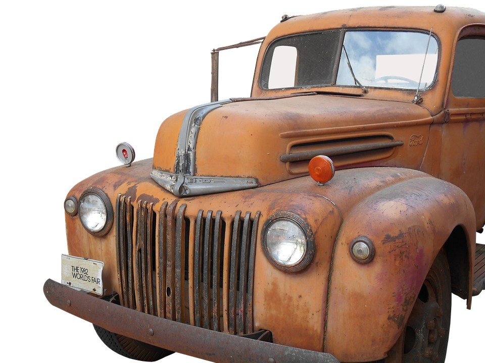 Vintage Ford Truck Rusty Patina PNG