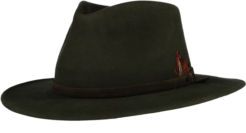 Vintage Gangster Fedora Hat PNG