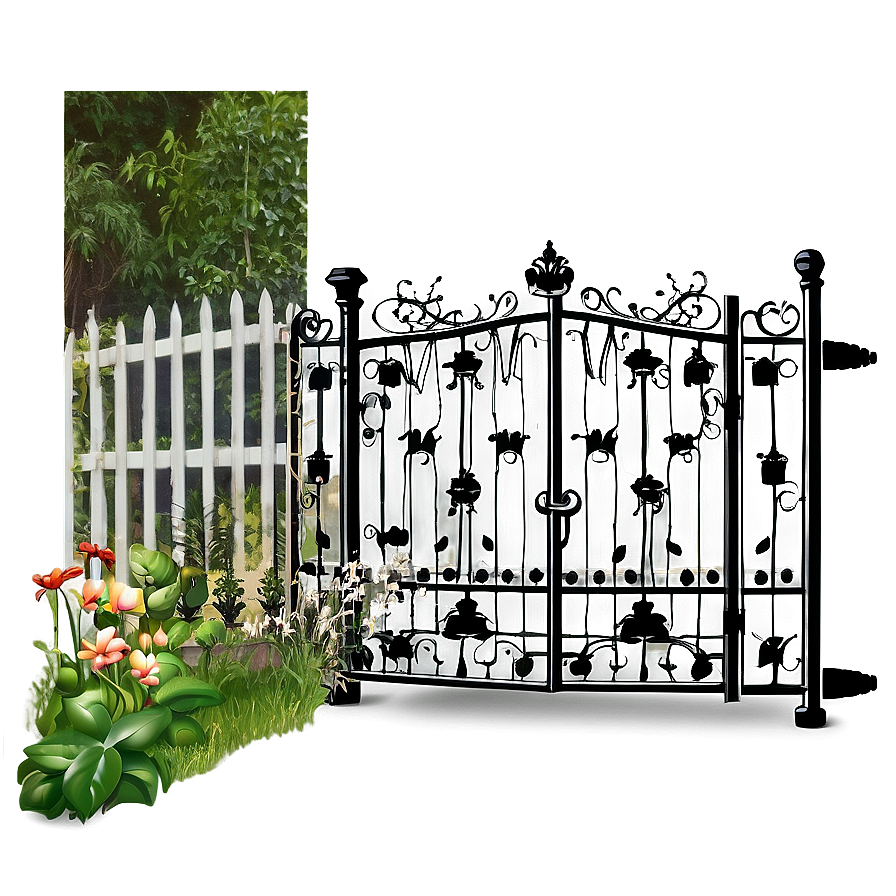 Vintage Garden Gate Png Mee66 PNG