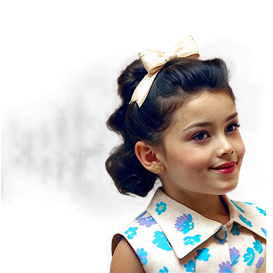 Vintage Girl Hair Png Ssa PNG