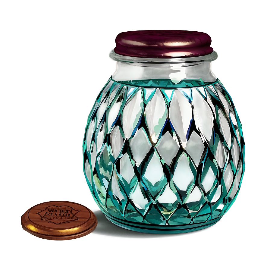 Vintage Glass Jar Design Png Qax89 PNG