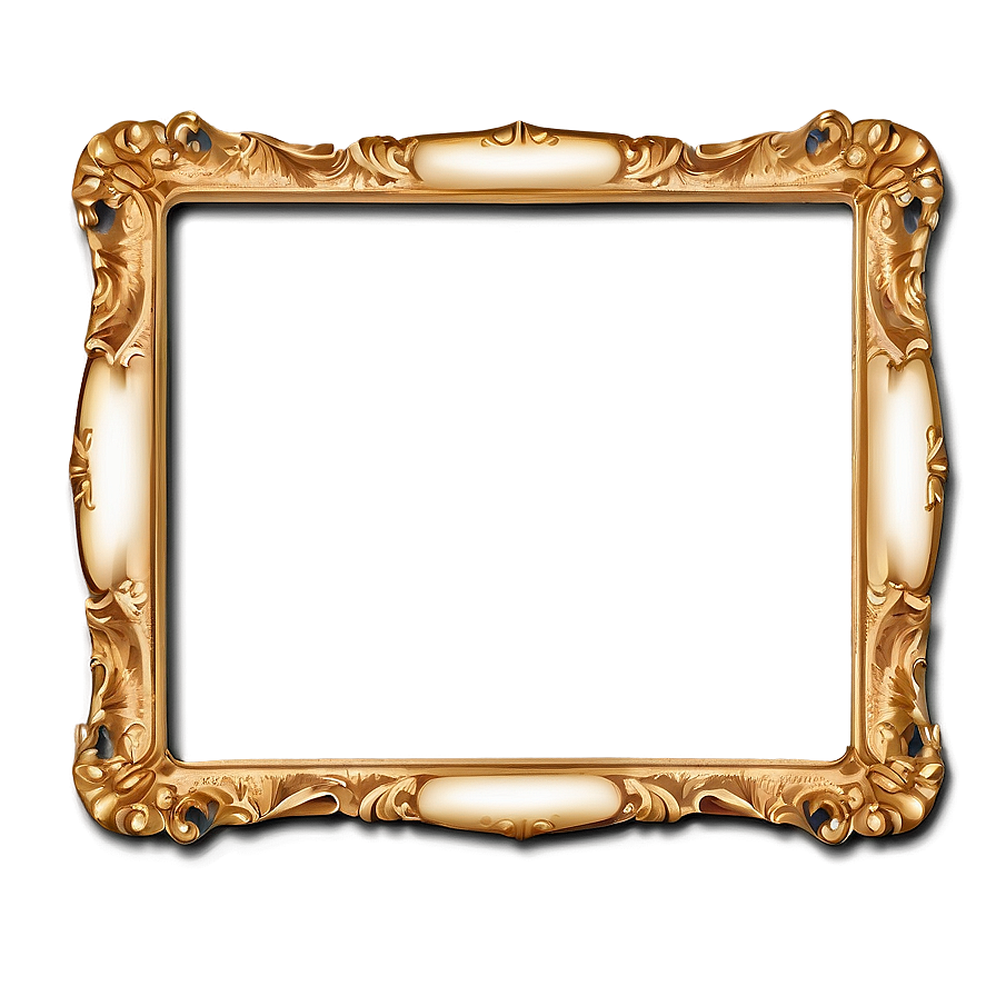 Download Vintage Gold Frame Design Png Yfg54 | Wallpapers.com