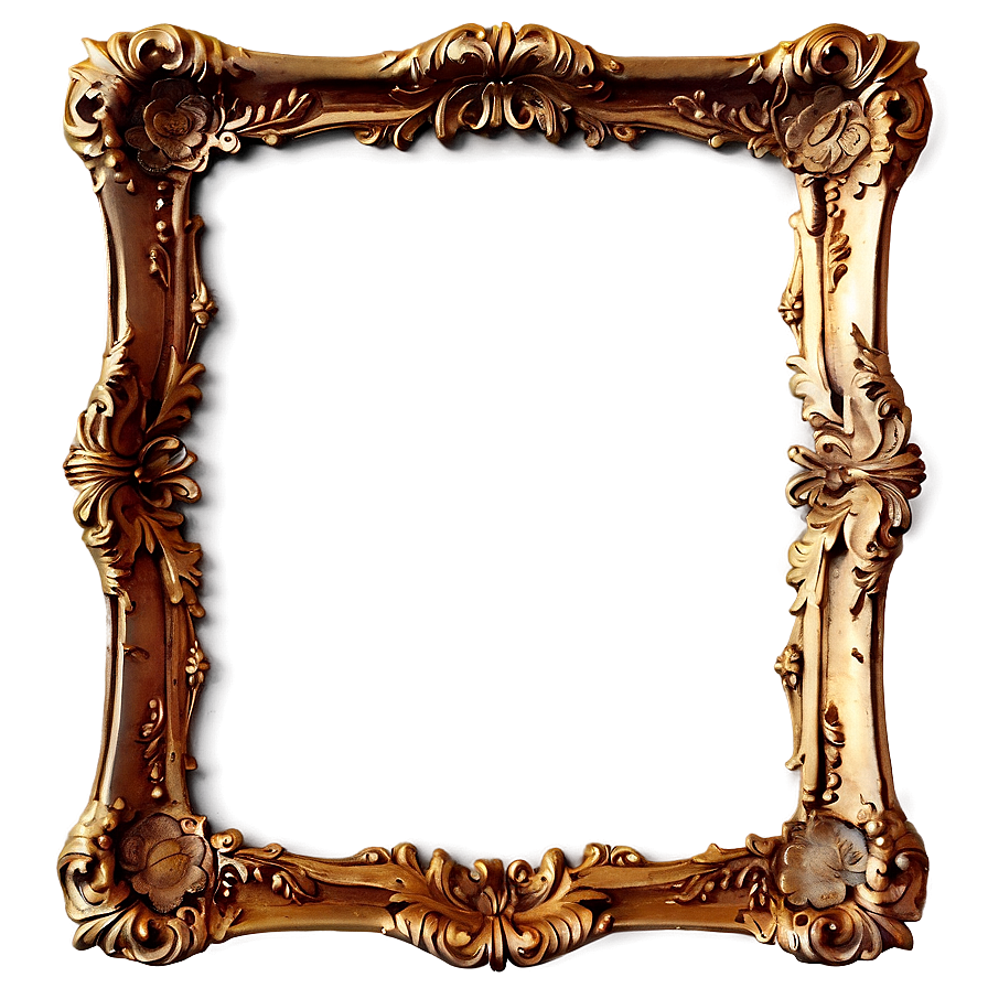 Download Vintage Gold Frame Png 05252024 | Wallpapers.com