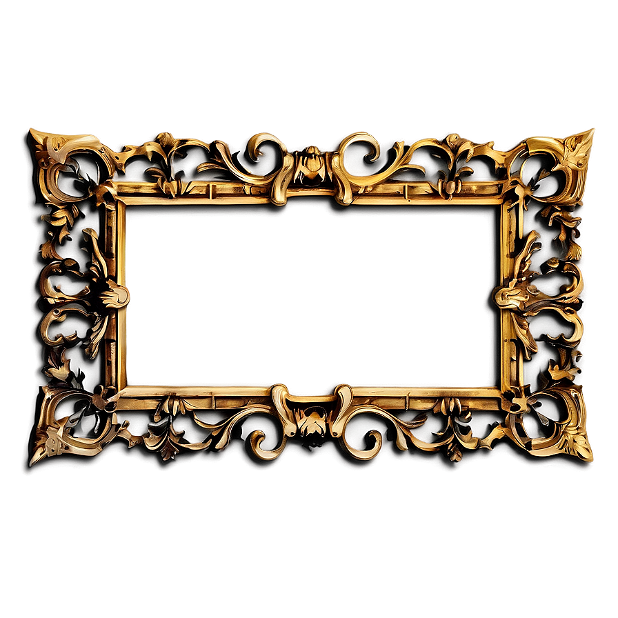 Download Vintage Gold Frame Png 53 | Wallpapers.com