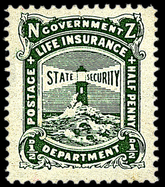 Vintage Government Insurance Stamp PNG